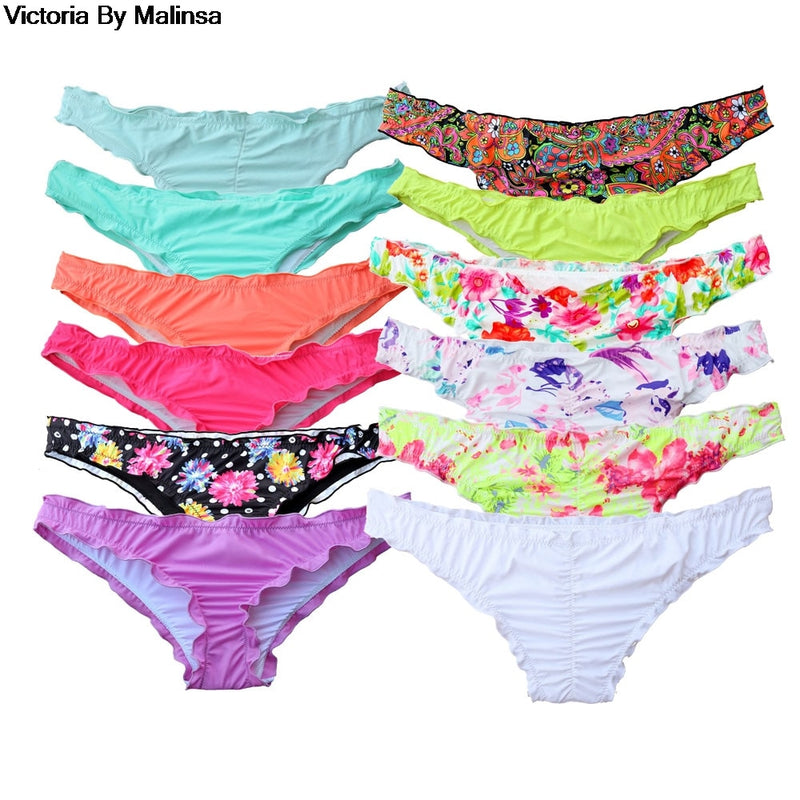 Women's 2022 Bikini's Ruffle Cinch Bottoms
