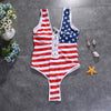 Lace Up American Flag Monokini